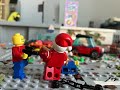 Lego man gets killed by Santa ￼