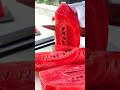 Amazing Bright Red 0.8$ Watermelon Cutting Skills - Thai Street Food