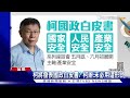 傳柯5/20宣布選總統 國政白皮書鎖定3安｜TVBS新聞@TVBSNEWS01