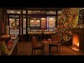 Cozy Christmas Coffee Shop Ambience with Christmas Music, Fireplace and Coffee Shop Background Noise