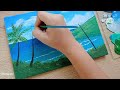 Beautiful day at the beach / Acrylic Painting for Beginners