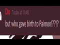 it's Paimon's birthday but who gave birth to Paimon???