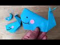 Easy Origami Whale  - Paper Crafts - Finding Dory Paper Whale **BAILEY**