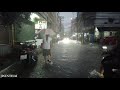 [4K THAILAND] Walking in Heavy Rain during the Rainy Season in Bangkok