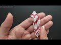 how to make heart beaded earrings with seed beads