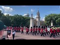 State Opening of Parliament 2024 - Bands and Streetliners leave Wellington Barracks