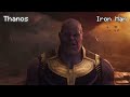 Thanos brutally thrashing Iron Man