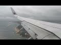 Stormy Landing into Denpasar, Bali ✈︎ Onboard Malaysia Airlines B737-800 🇲🇾| Everyone cheers! 👏