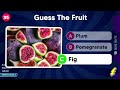 Guess the Fruit Quiz (Easy, Medium Hard, Impossible) 🍍🍎🍓