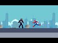 Spider-Man VS Venom Stick Fight!!