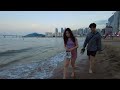 Gwangalli Beach | 4K | Sunflower Road | Beach movie theater | walking barefoot | Busan | Korea