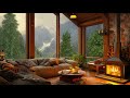 Rainy Day Haven | Relaxing piano, soft rain sounds & cozy fireplace to sleep