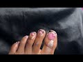 How to do acrylic toes🩷 | acrylic toes without tips for forms!
