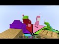 10 FRIENDS on one ANIMAL BLOCK in Minecraft!