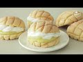 Real Melon bread Recipe | Cream Bread | Melon Pan