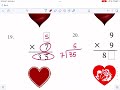 Math-Drills: Cupid’s Missing Digits Multiplication and Division