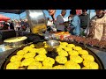 Street food in Tianjin, China, tempting sticky cakes/Tianjin Market/4k