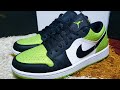 The Air Jordan 1 Low [Womens] Vivid Green Snakeskin Detailed Look / Unboxing