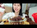 ASMR MUKBANG| Chocolate Desserts! Ice cream, HERSHEY, Maltesers, Ferrero Rocher, Cake, Cracker, Milk