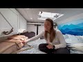 LUXURY VAN TOUR | Ultimate DIY van conversion with full shower, oven, work spaces and hammock chairs