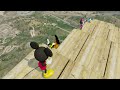 GTA 5 Mickey Mouse, Minnie Mouse, Goofy, Donald Duck Funny Ragdolls & Fails #34