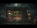 Garden Cabin in Rain 🌧️  Lofi HipHop 🎧 Lofi Rain [Beats To Relax / Piano x Drums]