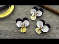How to Make Quilling Paper Pansy Flowers | Paper Crafts | Quilling for Beginners