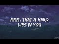 Hero - Mariah carey ( lyrics )
