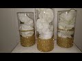 Dollar Tree DIY Video // Elegant GLITTER VASES