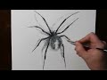How to Draw 3D Spider Drawing on Paper | Satisfying Time-Lapse