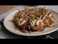 Takoyaki dengan homemade sos
