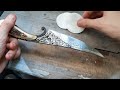 Viking knife. Handmade creative work