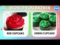 Would You Rather RED vs GREEN Food Edition! 🍓🥑