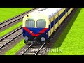 5 TRAINS MOVING ON THE MOST ROUNDED SHARP BEND AT SAME LINE RAILROAD ▶️ Train Simulator | CrazyRails