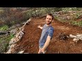 Building an epic farm terrace on 45 degree mountain ridge!