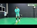 Badminton Lessons - Defensive balance and center movement in practice