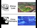 China lore vs china gameplay