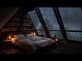 Rain Sounds for Sleeping ⛈ Natural Sounds of Rain & Thunder on Window for Deep Sleep, Study, Relax