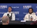 Jalen Brunson & Donte DiVincenzo talk Game 3 Loss vs Pacers, Postgame Interview 🎤