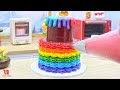 Rainbow KitKat Cake Mix Chocolate 🌈 Decorating Special Miniature Rainbow Cake 🌈