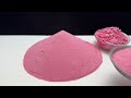 ASMR super crunchy purple and pink baking soda