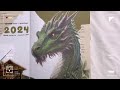 2024 Reading journal set-up (flip-through) • faeries, dragon, nature, green, whimsical,..