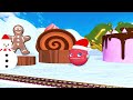 【踏切アニメ】スマートトレインNAUGHTY PACMAN PLAYING VS 4 TRAINS🚦 Fumikiri 3D Railroad Crossing Animation #train