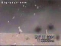 Home made video of a missle hitting something