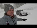 Massive Sierra Blizzard Donner Pass & Lake Tahoe Snow Chaos
