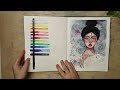 Sketchbook tour 🌺 My first watercolor sketchbook