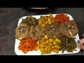 لحم مفور(مبخر) 🥩🥩 مع طريقة تحضيرخضر 🥕🥔بتتبيلة لذيذة جداا