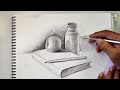 Still Life Quick Drawing Easy Step Step with Pencil Shading stroke