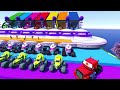GTA V - FNAF and POPPY PLAYTIME CHAPTER 3 in the Epic New Stunt Race For MCQUEEN CARS by Trevor #006