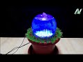 How to make Beautiful Tabletop Fountain with Glass Ball / NIght lamp fountain